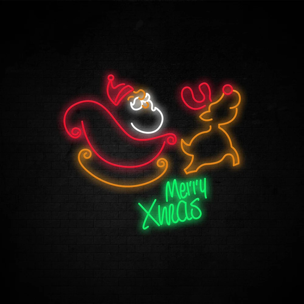 Merry Christmas neon sign