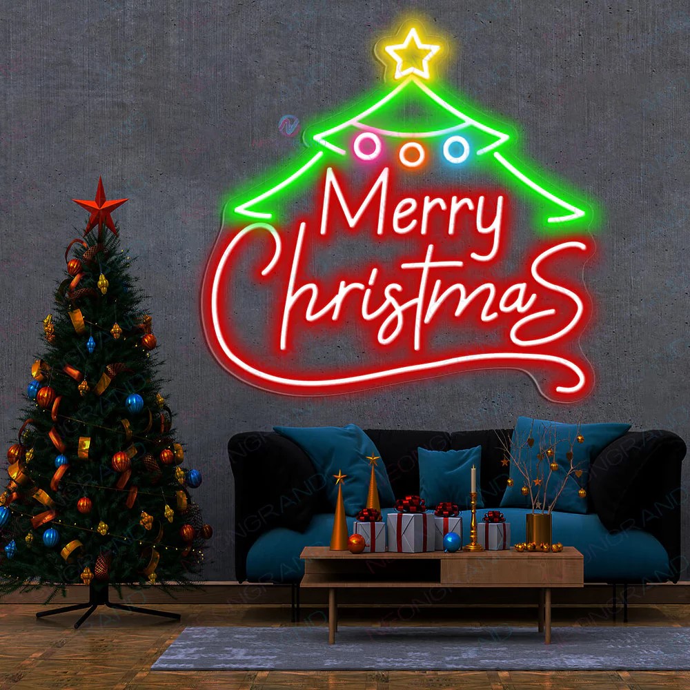 Christmas  Neon Sign Merry Christmas Light up