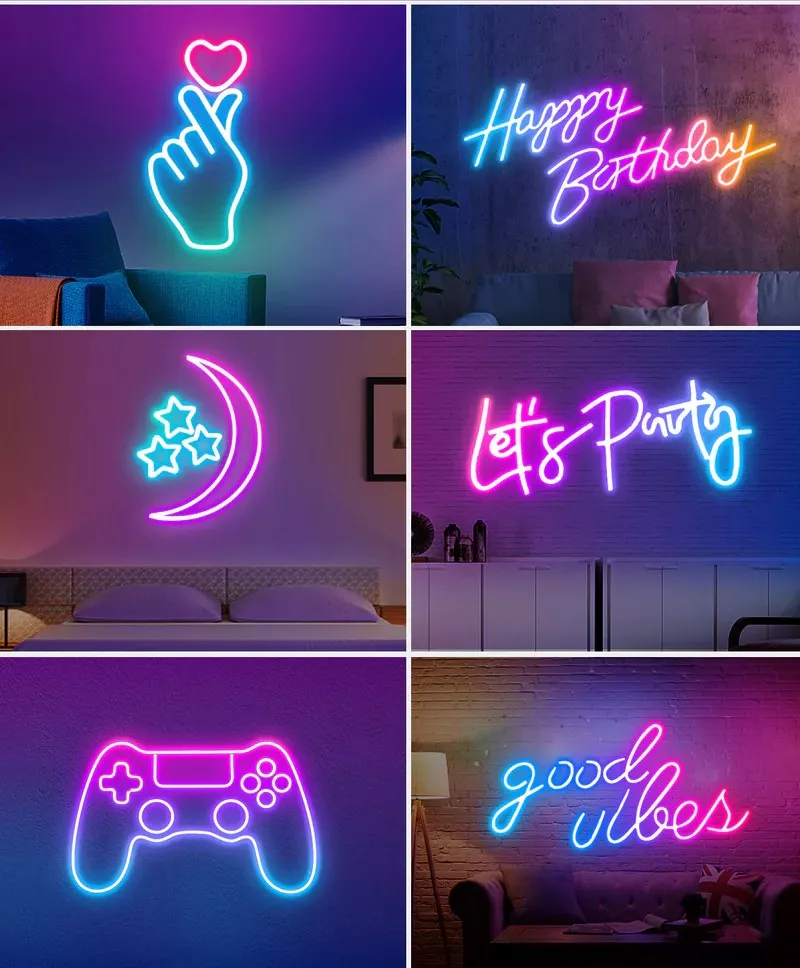 RGB neon rope, multi-colour changing LED neon lights