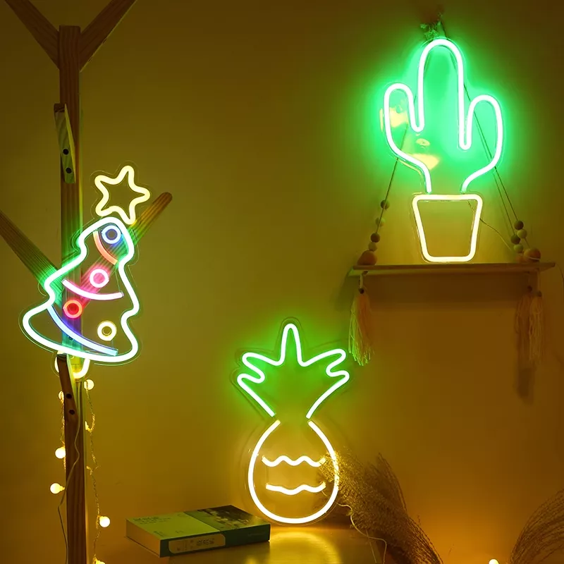 LED霓虹灯网红房间布置彩灯卧室氛围创意装饰品ins灯独角兽小夜灯