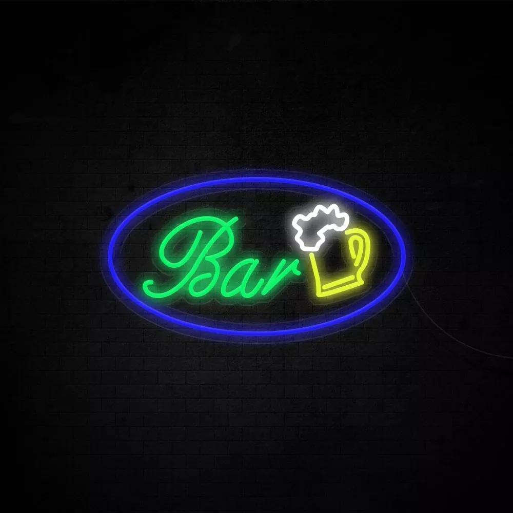 Bar and beer neon lights