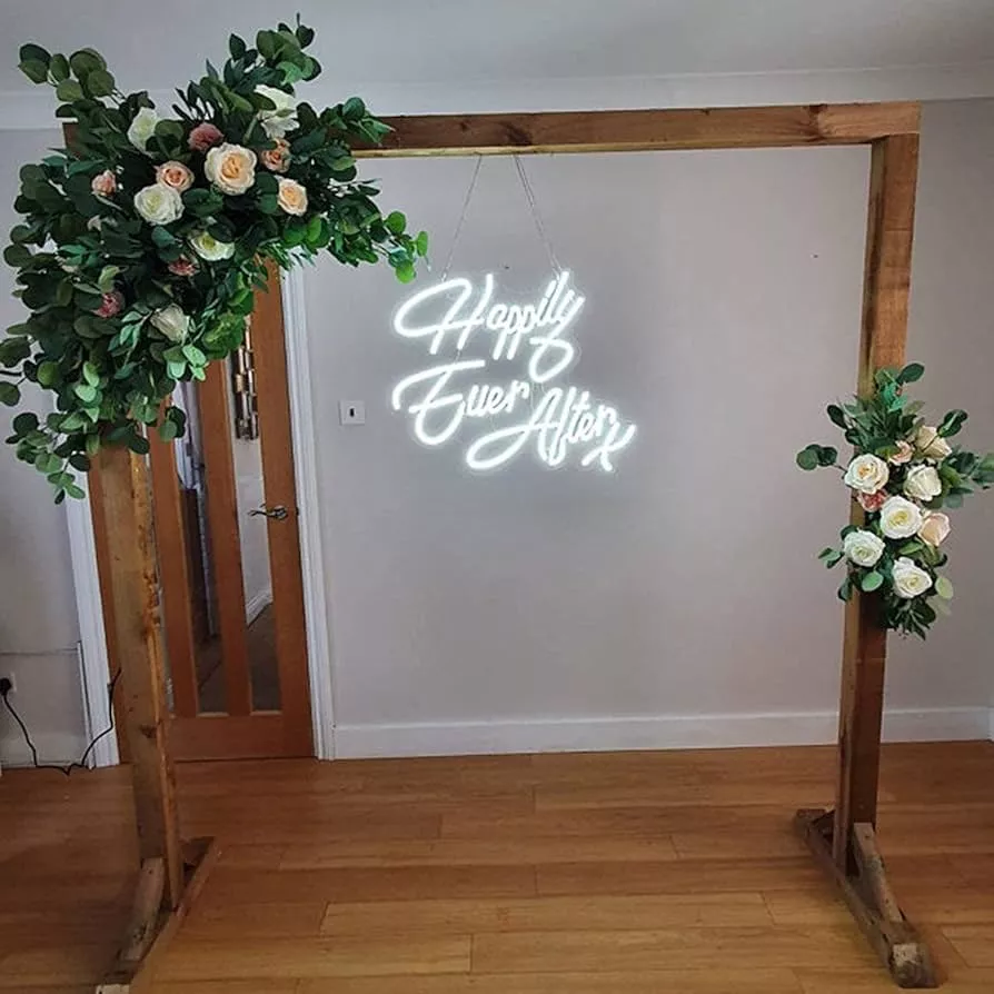 Happiness Forever   Custom Neon Signs Neon Signs Wall Decorations Wedding Neon Signs Suitable for Wedding Anniversary Parties Flexible LED Neon Signs