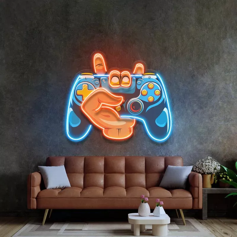 Handheld Game LED Neon Pop Art