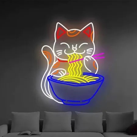 儿童房动物造型霓虹牌