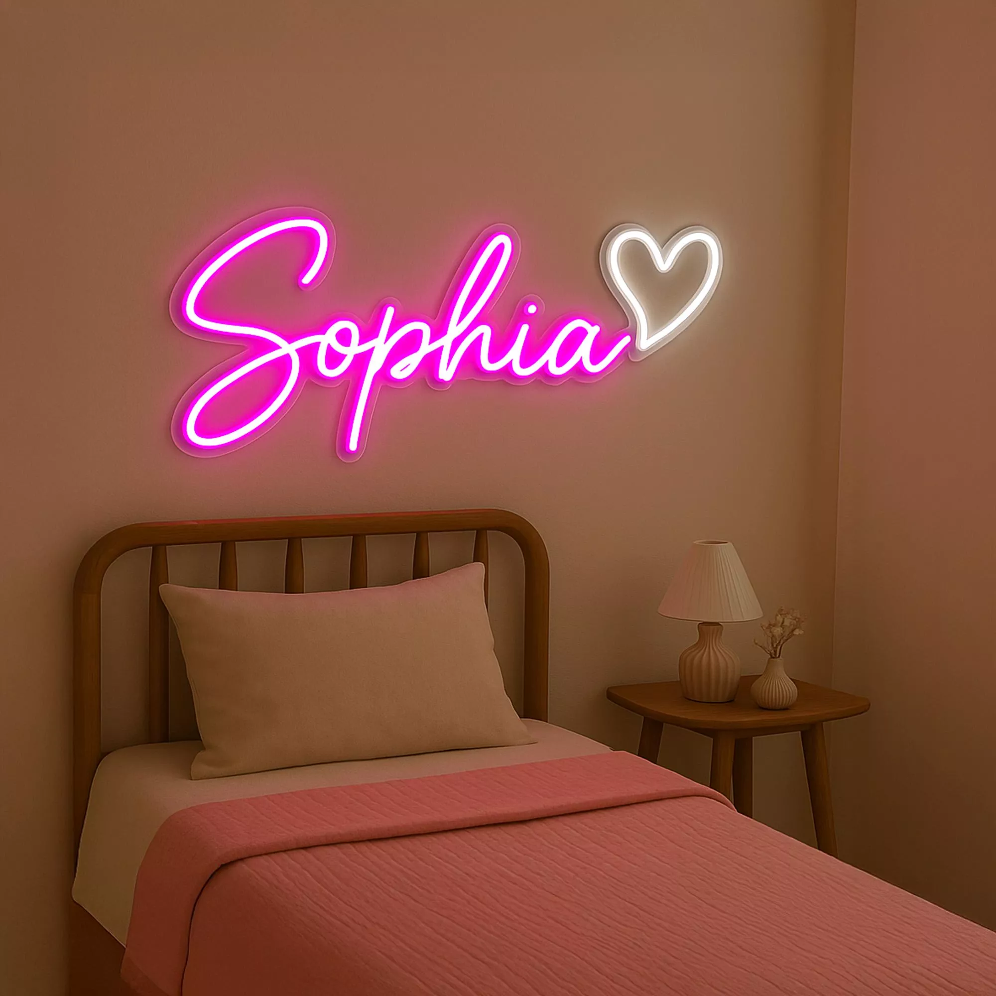 Customised neon signs for children's names, neon signs for bedrooms, customised neon signs for bedrooms, bedroom decoration, children's room decoration, home decoration, children's gifts -