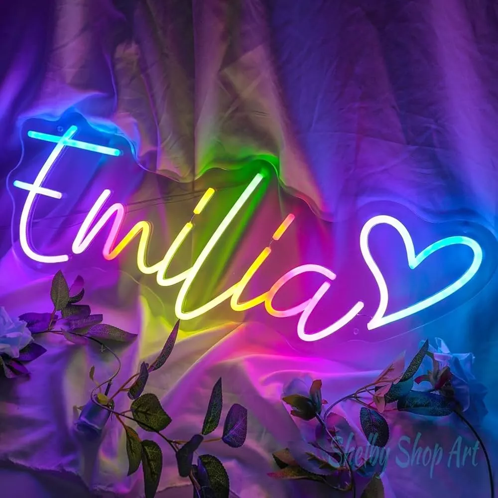 Name Neon Sign Decor All Personalised Options Wall Neon Signs