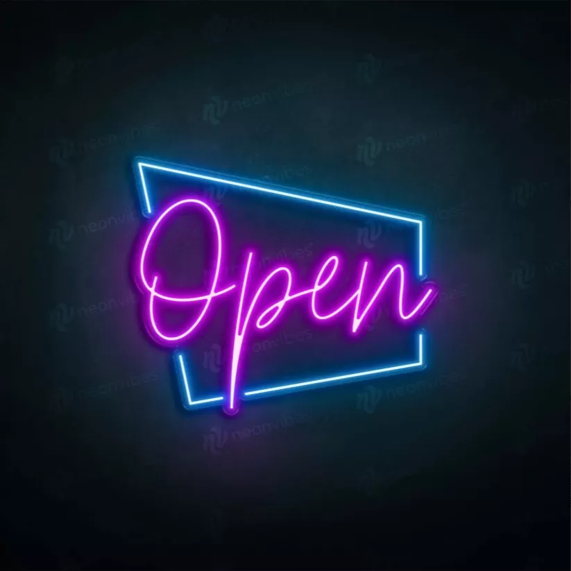 Open neon lights