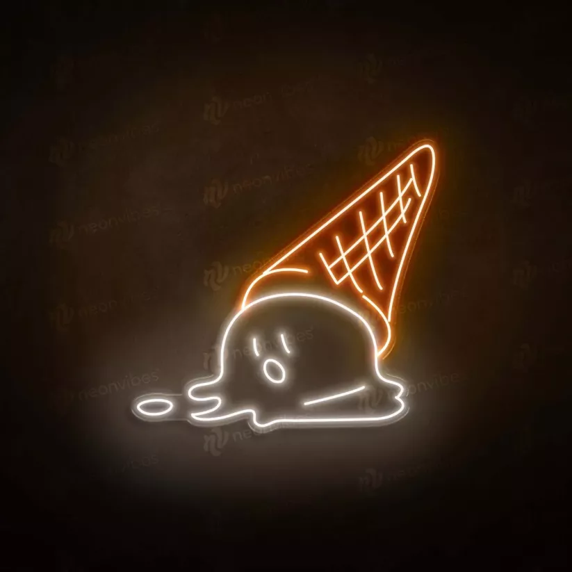 Melting Ice Cream Neon Sign